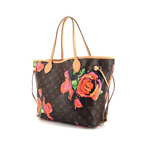 louis vuitton borsa neverfull con logo e fiori|louis vuitton monogram handbags.